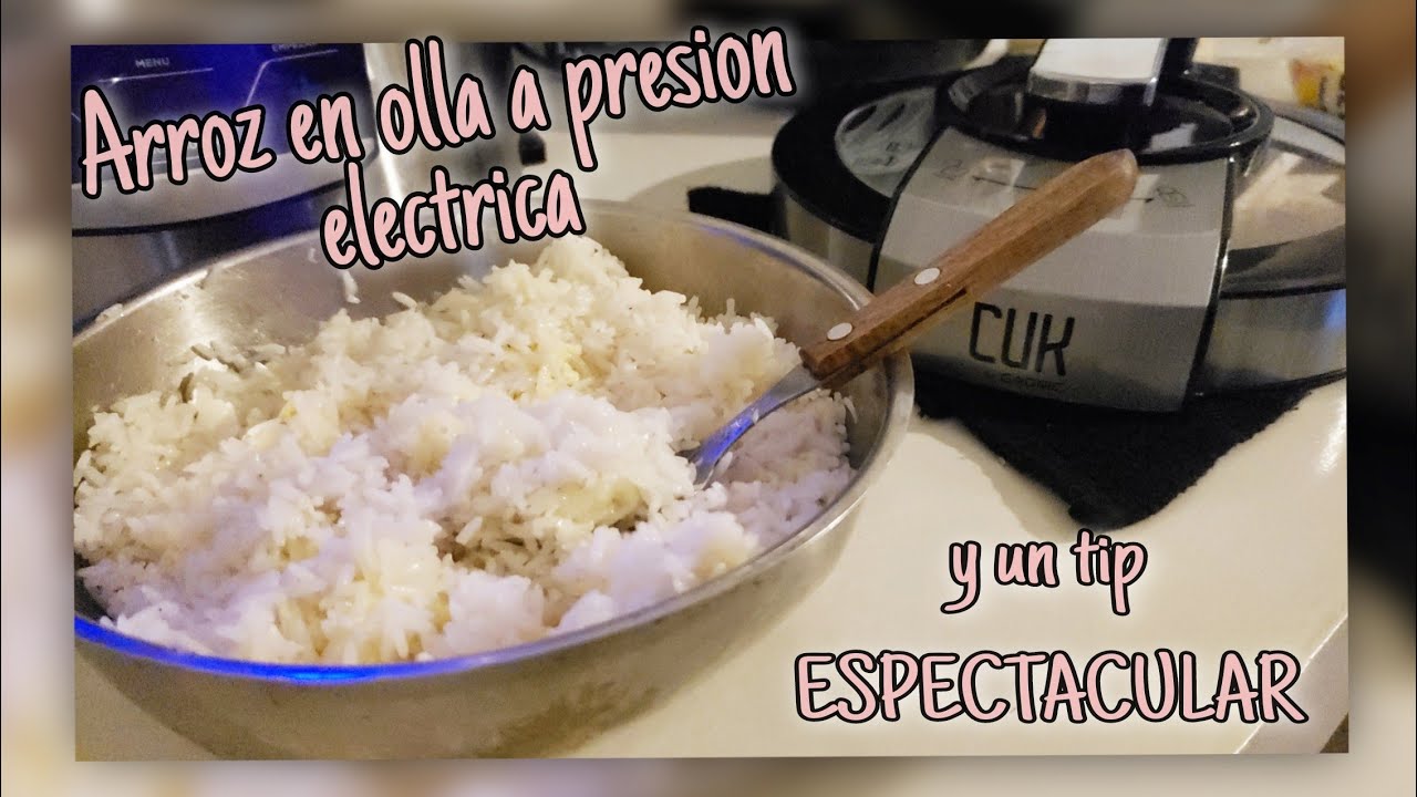 Arroz en olla a presion electrica Gadnic CUK mas tip - Receta facil y rapida