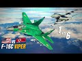 6 North Korean Migs Vs American F-16C Viper | Dogfight | Digital Combat Simulator | DCS |