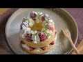 [Eng Sub]草莓戚风蛋糕【曼达小馆】下午茶系列第5集 Strawberry Chiffon Cake