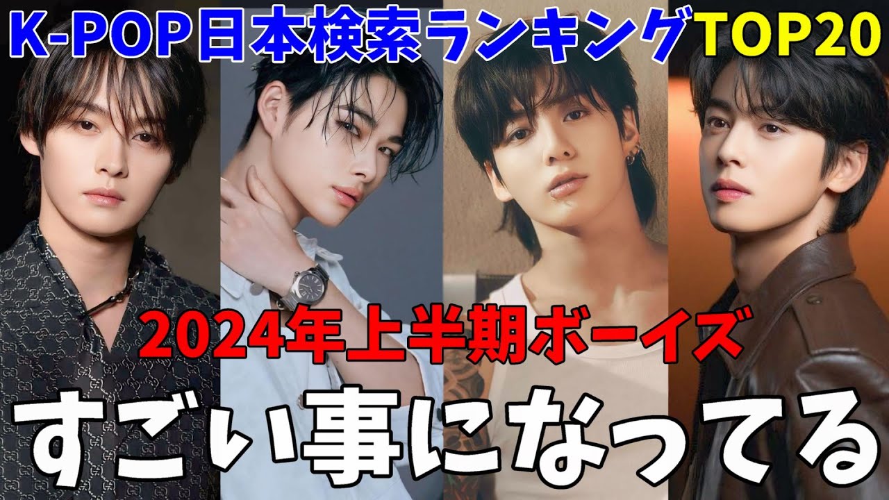 2024上半期】日本で最も検索されたK-POPナムジャアイドルTOP20を