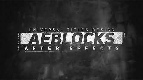 Dirty Glitch Titles 2 | After Effects Project - Envato elements