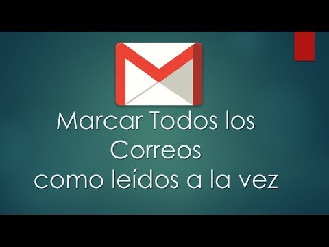 Video: ¿Cómo puedo marcar toda mi bandeja de entrada de Gmail como leída?