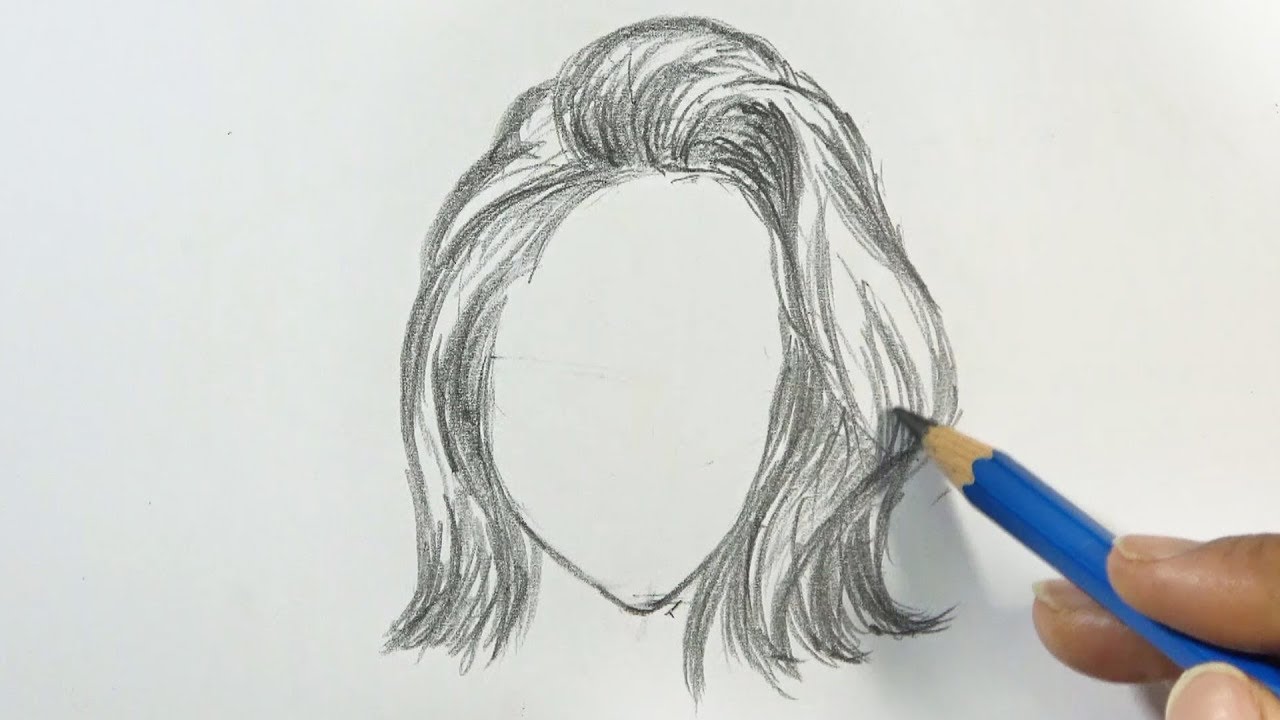 How to Draw Short Hair Styling for Woman | Hihi Pencil - thptnganamst.edu.vn