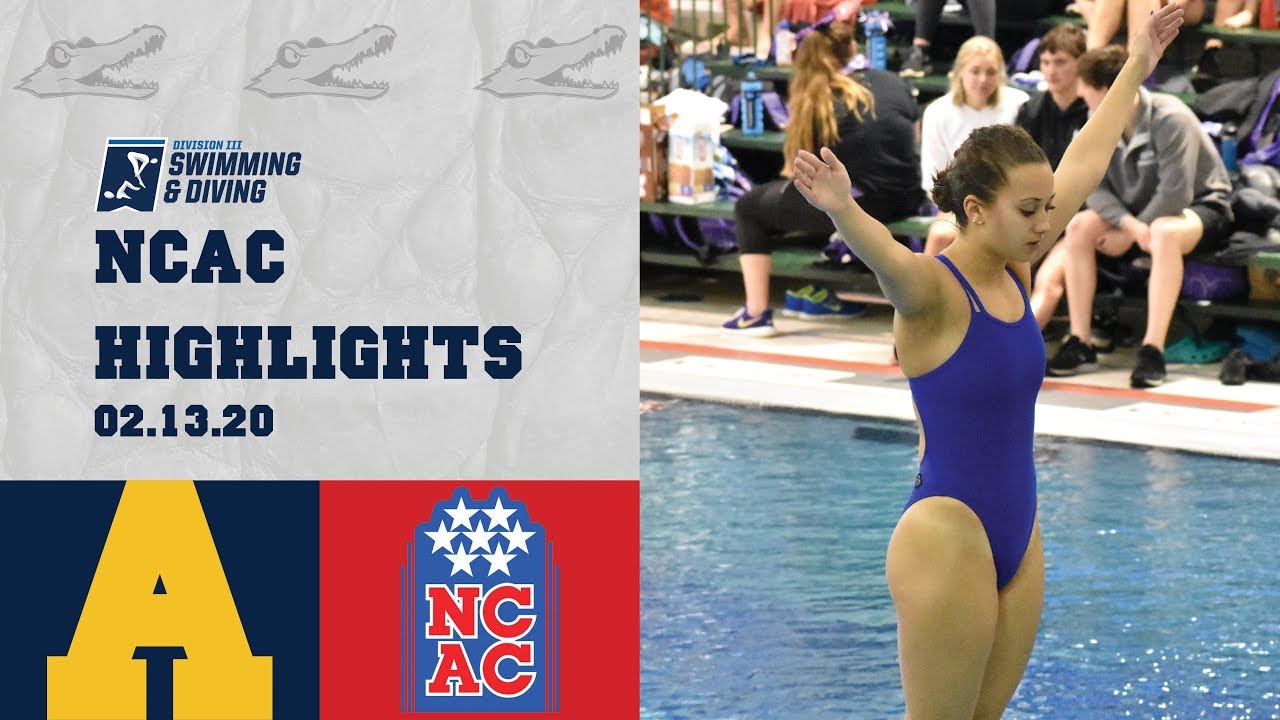 Allegheny Swimming & Diving 2020 NCAC Championships Day Two Highlights ...