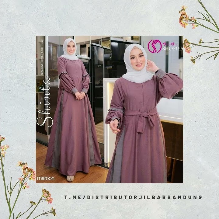 Baju Muslim  Shinta Maxy Dress Distributor Jilbab Bandung