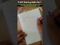 Profit Sharing Ratio Part 1