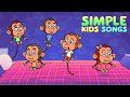 5 Little Monkeys Jumping On The Bed | Song for Childrens from Simple Kids Songs channel