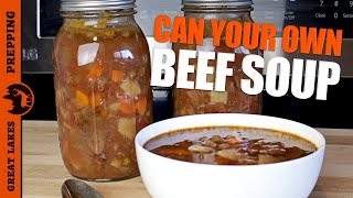 How to Can Beef Vegetable Soup  Easy Delicious Pressure Canning Recipe & Instructions