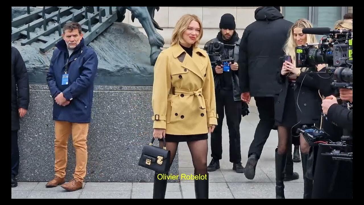 Lea Seydoux attends the Louis Vuitton Womenswear FW 2023-24 show