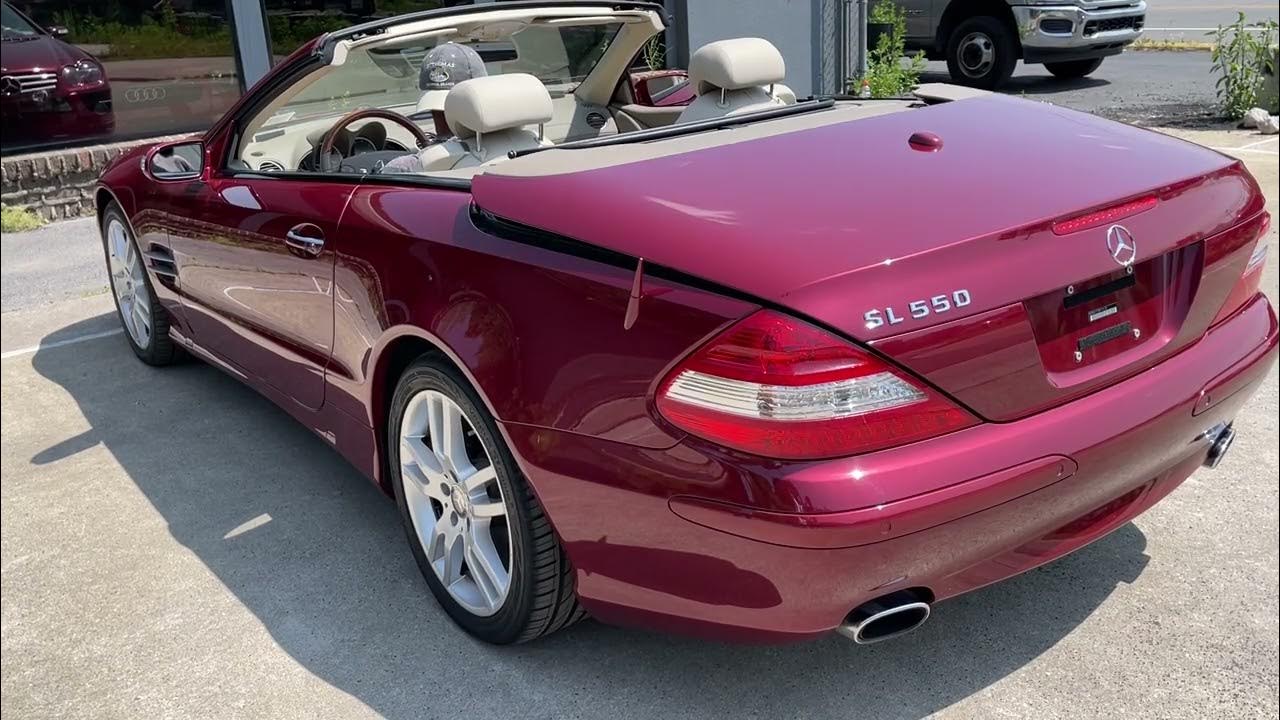 Mercedes-Benz SL550 Top Operation - YouTube