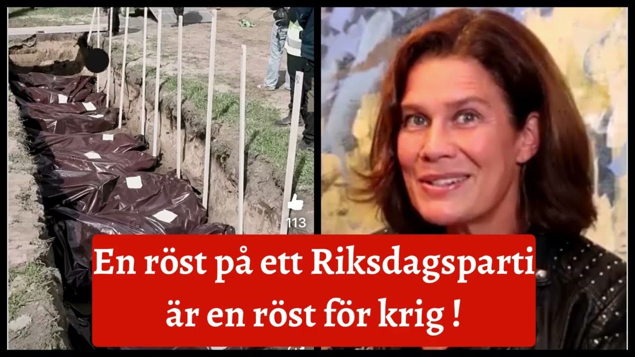 En röst på ett Riksdagsparti - en röst för krig!