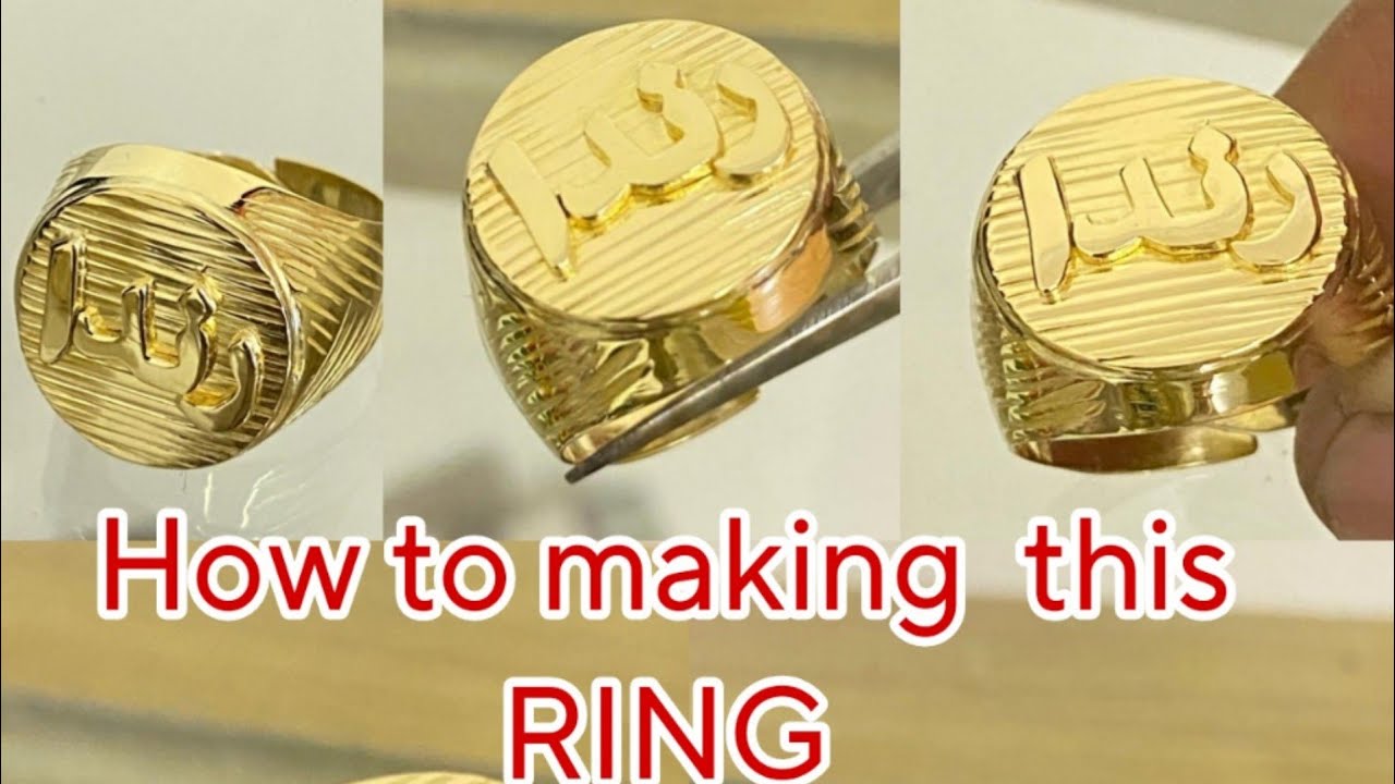 handmade ring gold how to make gold ring 21k gold ring making YouTube
