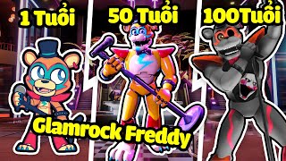 HACHI 24 GIỜ LÀM GLAMROCK FREDDY TRONG MINECRAFT*HACHI 24 GIỜ GLAMROCK FREDDY*