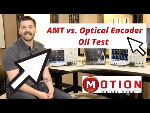AMT Capacitive Encoder vs Optical Encoder Oil Test