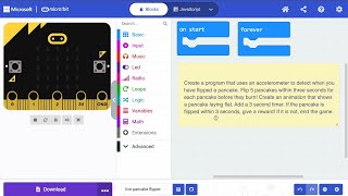 MicroBit Tutorial: Pancake Flipper using While Loop and Internal Clock