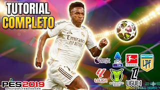 TUTORIAL 🔧🔥 O PATCH COM O GRÁFICO MAIS ABSURDO PARA PES 2019 ESTÁ DE VOLTA TEMPORADA 2026 E DE GRAÇA