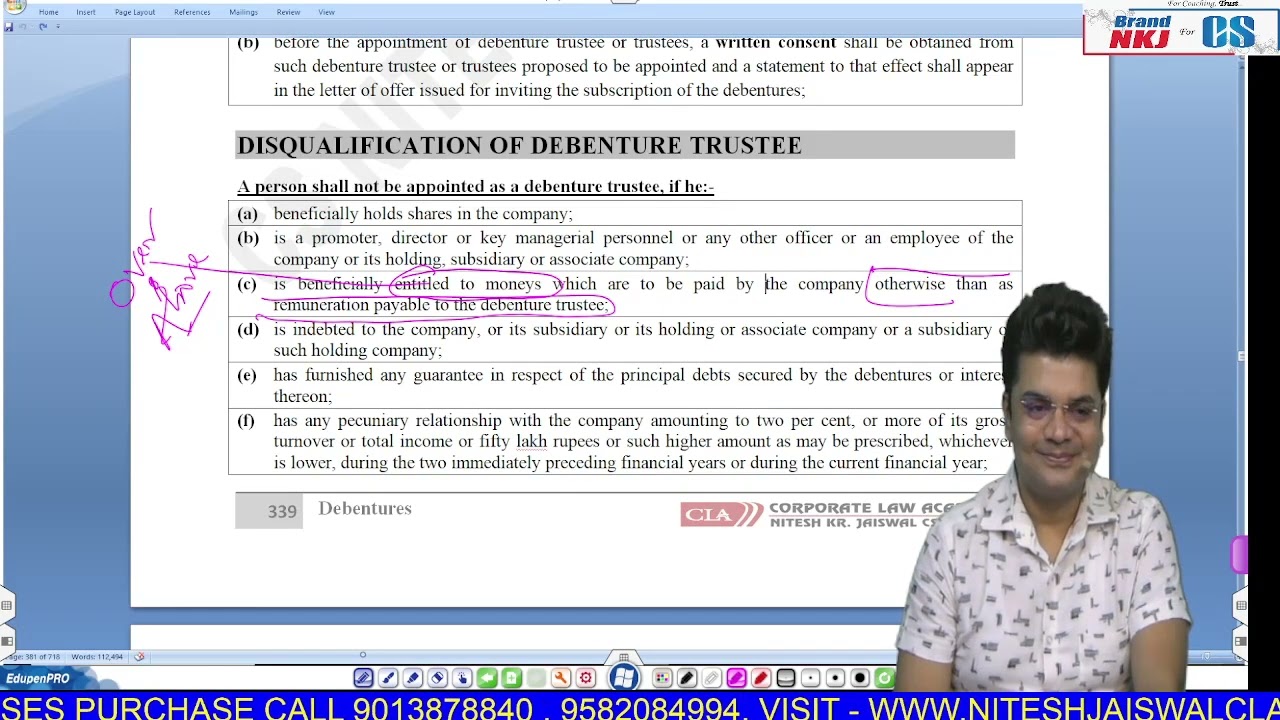 CLP | DEBENTURES | APPOINTMENT OF DEBENTURE TRUSTEE