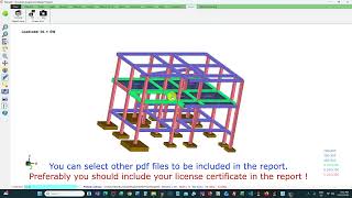 Generating FrameCE Structural Analysis and Design Report