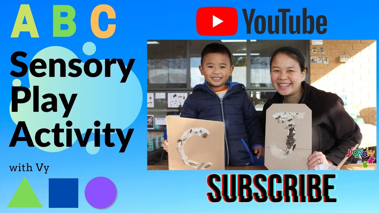 Sensory Learning Cards Using Recyclable Materials with Vy | Arts & Crafts | Jigsaw Childcare