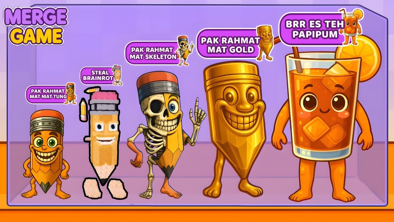 Merge Fellas Italian Brainrot Pak Rahmat Mat Mat New Mode | NEW UPDATE Gameplay - Reaching Max Level