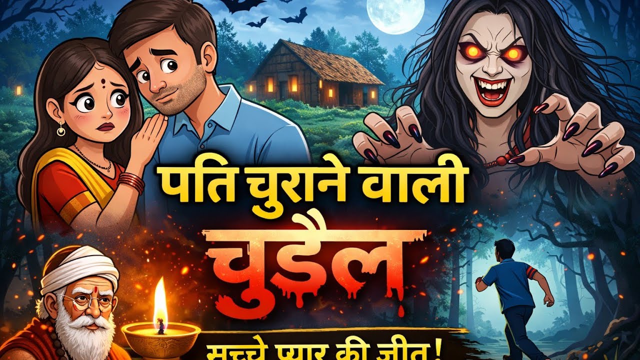 पति चुराने वाली चुड़ैल 😱 | सच्चे प्यार की जीत | Moral Horror Story in Hindi 