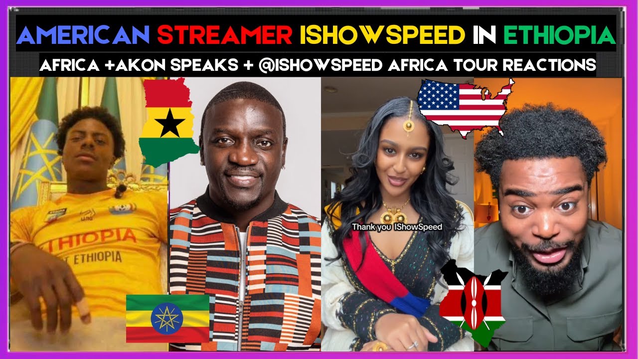 🇬🇭🇺🇸 AMERICAN STREAMER ISHOWSPEED IN ETHIOPIA | AKON SPEAKS | @ISHOWSPEED AFRICA TOUR | Kamma Dyn