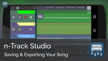 Saving and exporting your song  || n-Track Studio Android Tutorial Series (Beginners)