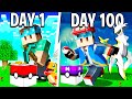 I Spent 100 DAYS in *LUCKY BLOCK* PIXELMON... Here's What Happened
