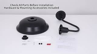 15" Outdoor Barn Light Installation & Farmhouse Exterior Lighting