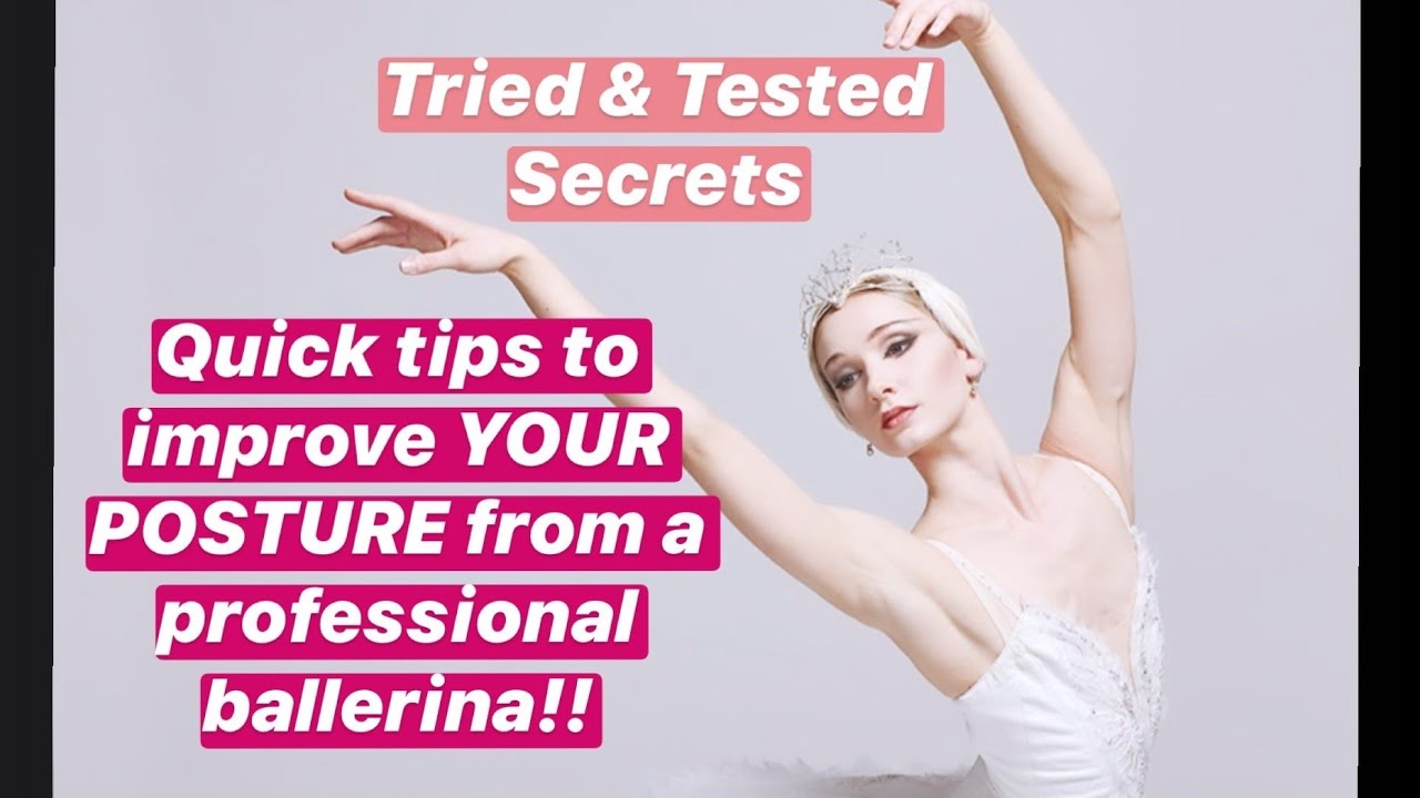 IMPROVE YOUR POSTURE NOW !!! QUICK TIPS from a PROFESSIONAL BALLERINA | NO EQUIPMENT NEEDED