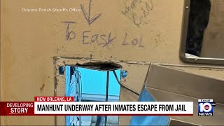 Manhunt underway after inmates break out of New Orleans jail
