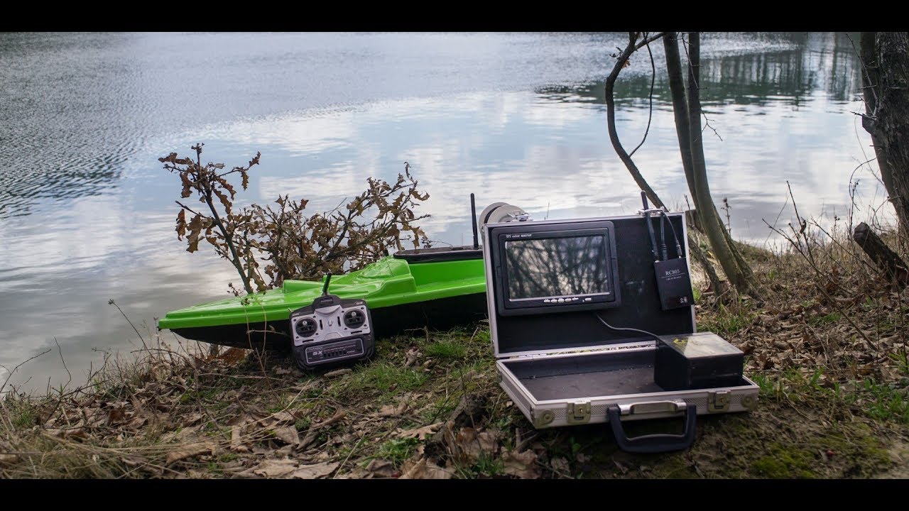 Carp Boat with underwater camera brod za prihranu YouTube