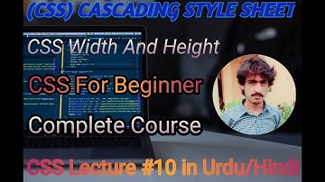 CSS Height & Width Tutorial in Hindi / Urdu