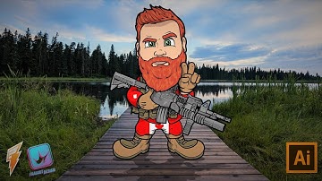 Tazed and Confused Twitch Channel Emotes Timelapse video | Adobe Illustrator