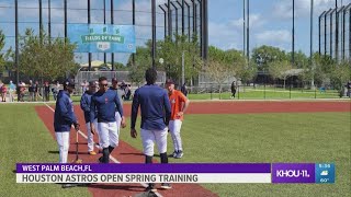 Astros begin spring training with title hopes after MLB lockout