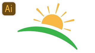 Draw Sun logo  (Illustrator Tutorial) — abcinformatic