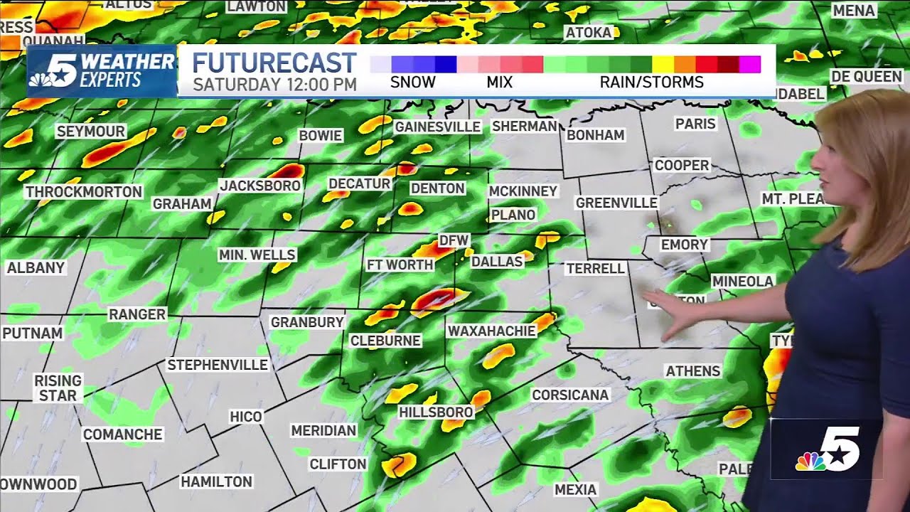 NBC 5 Forecast: Rainy Saturday with chilly temperatures in North Texas ...
