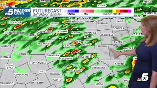 NBC 5 Forecast: Rainy Saturday with chilly temperatures in North Texas | NBCDFW