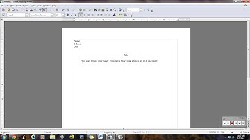 Page Setup in Open Office