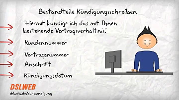 Wie schreibe ich eine Kündigung für Internet?