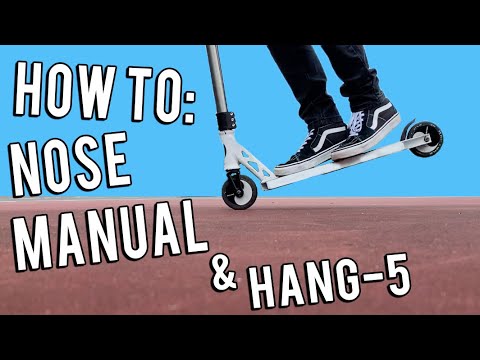Como manual de Nariz e pendurar 5 em um Scooter