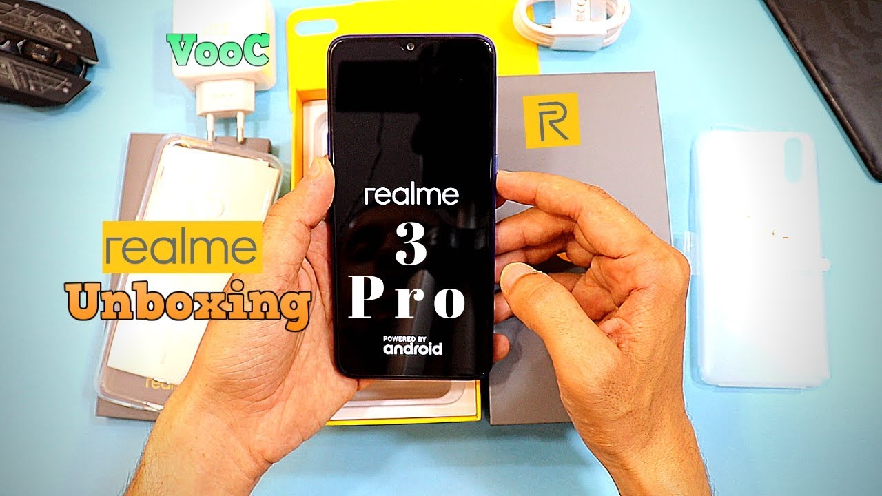 Realme 3 Pro Unboxing First Impressions | Everything in 40,000 Hindi Urdu realme u1