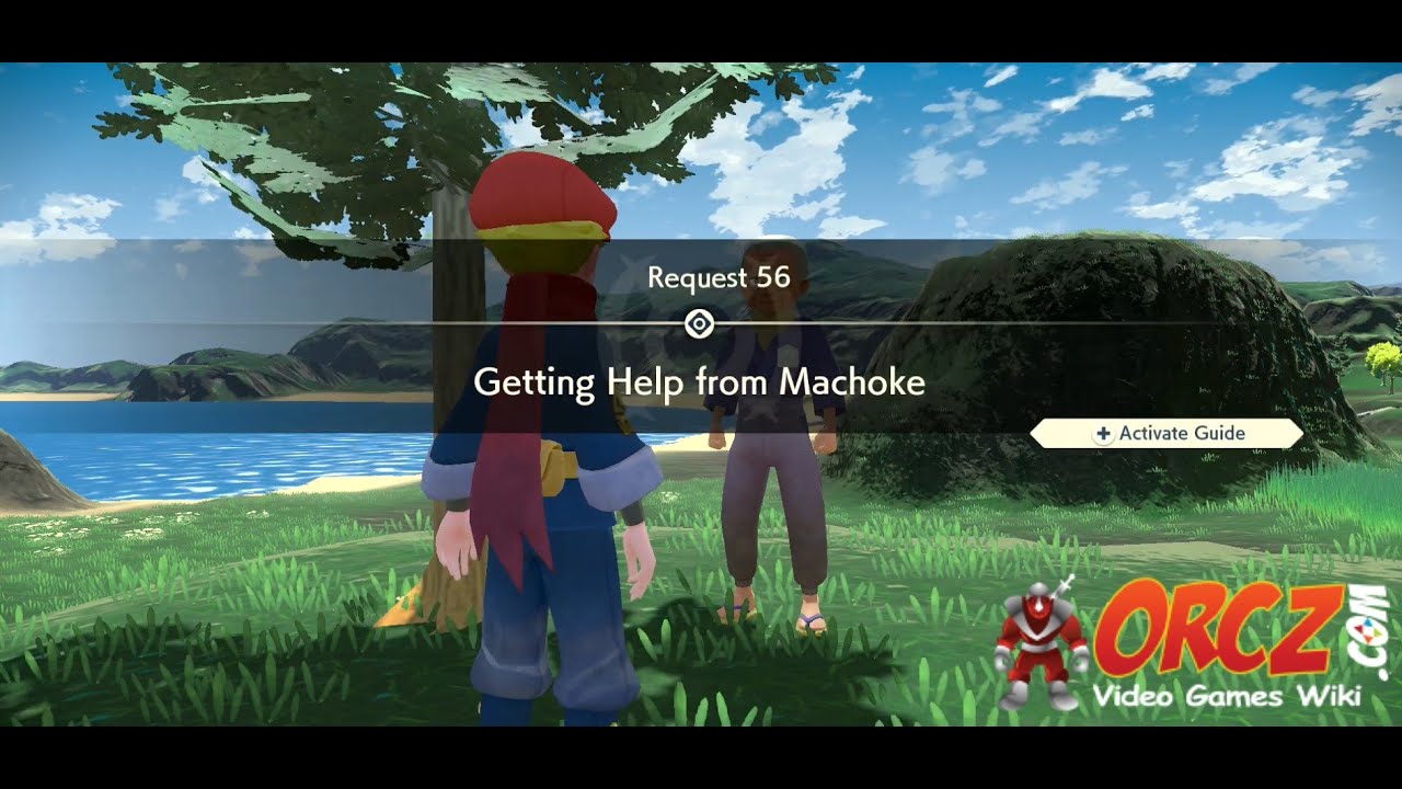 Pokemon Legends Arceus - Request - Getting Help from Machoke Gameplay Walkthrough