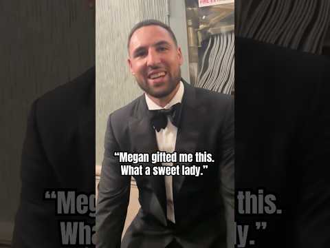 Klay shows off his watch from Megan Thee Stallion 🔥 (via score.studios)