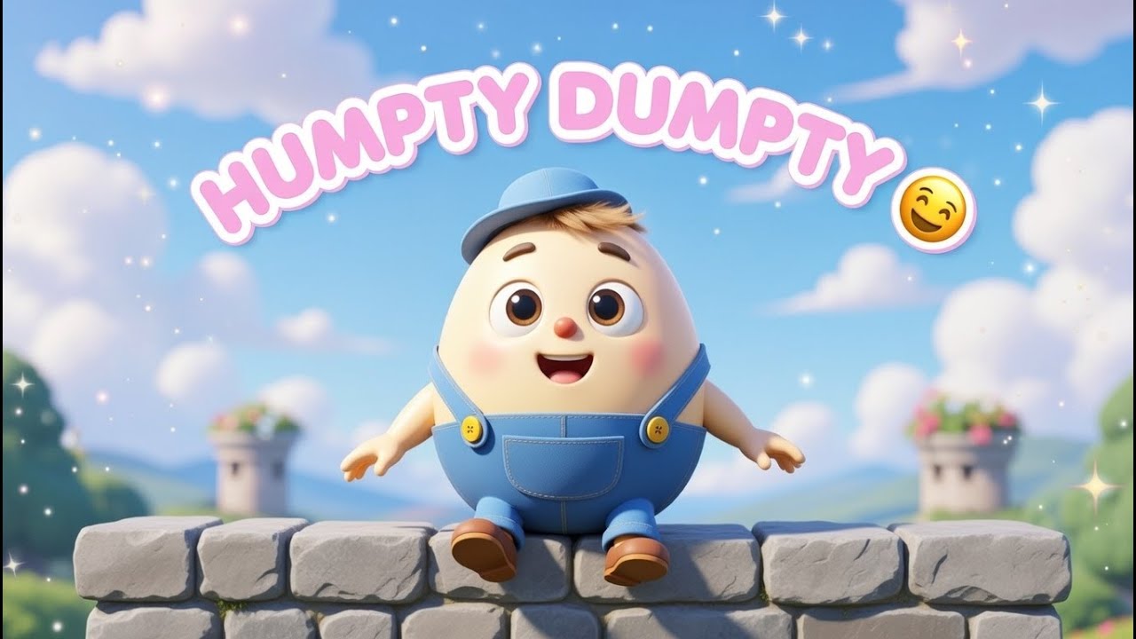 Humpty Dumpty | Cute Nursery Rhyme for Kids | 3D Cartoon Song - YouTube