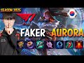 T1 Faker AURORA vs EKKO Mid - Patch 25.10 KR Ranked | lolrec