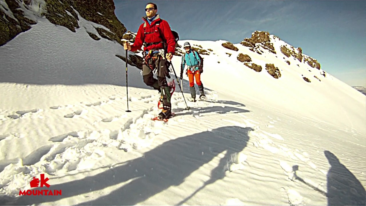 Progresión con raquetas por nieve