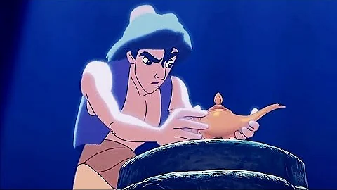 ALADDIN (1992) Scene: "Your eternal reward"/Cave escape.