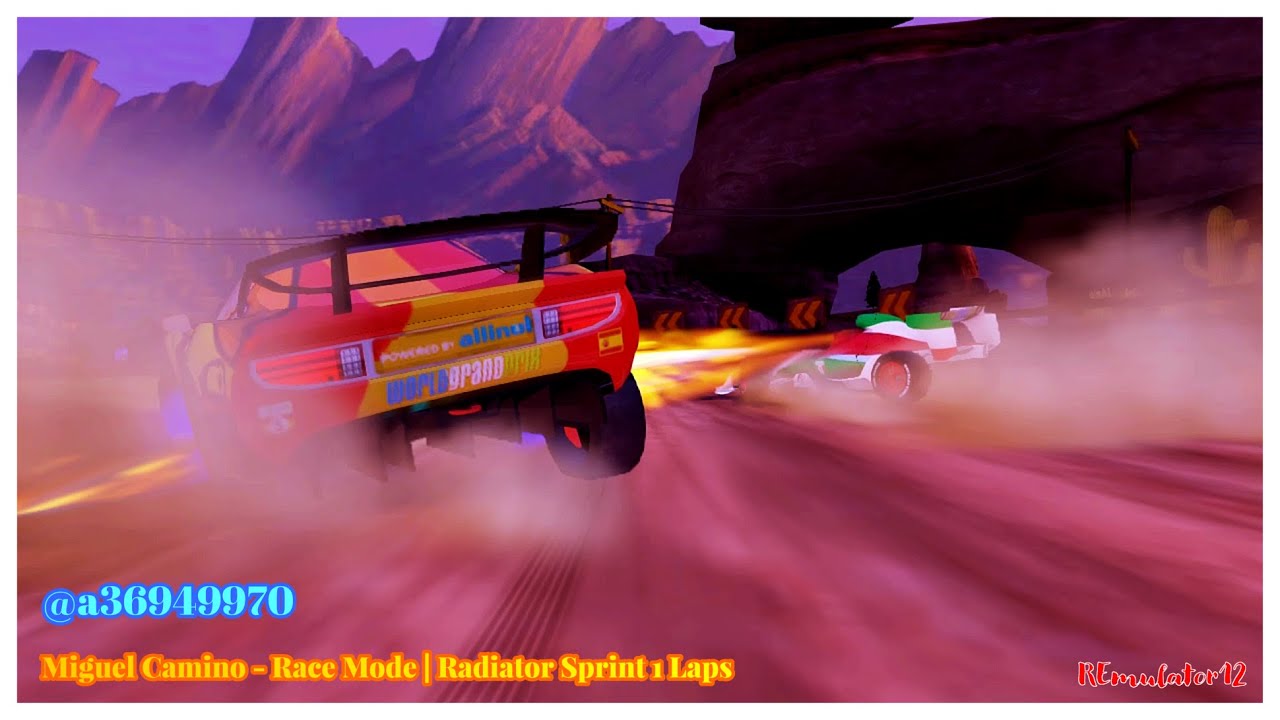 Cars 2 The Video Game | Miguel Camino - Race Mode | Radiator Sprint 1 ...