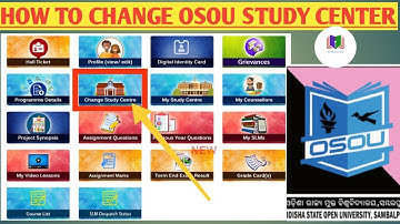 How to change osou study center ! complete details information step by step